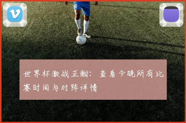 世界杯激战正酣:查看今晚所有比赛时间与对阵详情